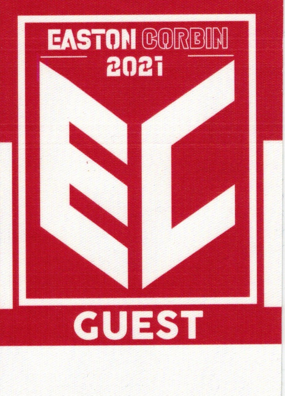 Easton Corbin, Guest pass, 2021